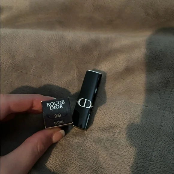 Dior Rouge Satin Lipstick in Black - Picture 2 of 3